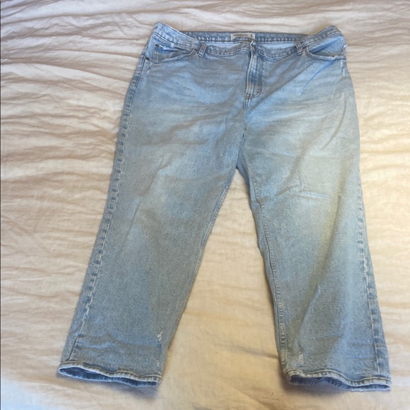 Abercrombie & Fitch Denim - Abercrombie & Fitch Light Blue Straight Leg Jeans